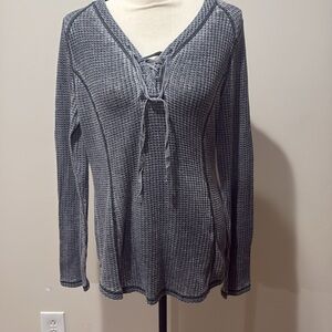 Waffle knit tunic